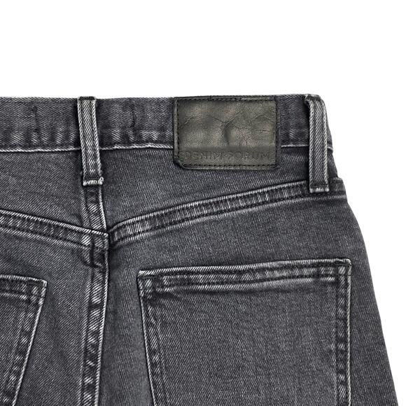 DENIM FORUM Aritzia The Yoko High Rise Slim Jean Sz 23 Frayed Cut Off Hem - Picture 11 of 13